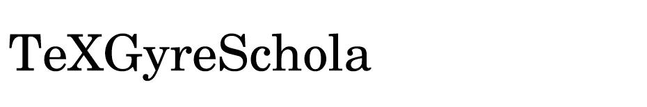 TeX Gyre Schola Font Family font