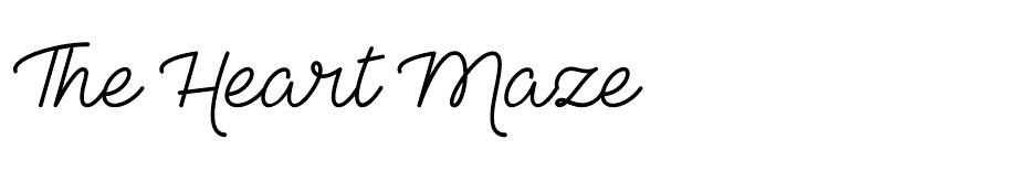 The Heart Maze font