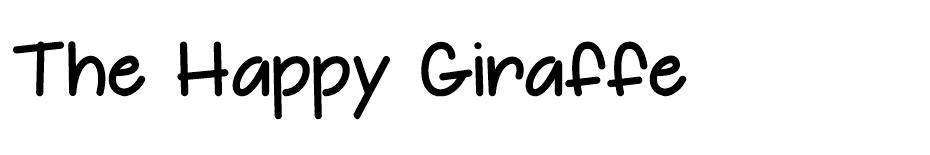 The Happy Giraffe font