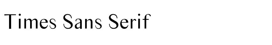 Times Sans Serif font