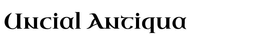 Uncial Antiqua font