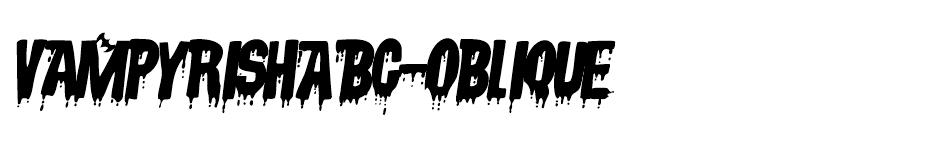 VampyrishABC-Oblique font