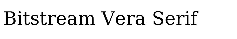 Bitstream Vera Serif font