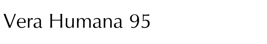 Vera Humana 95 font