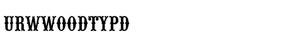 URWWoodTypD font