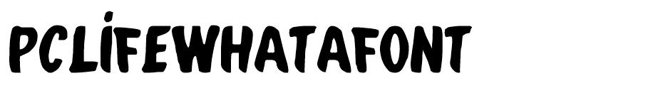 PCLifeWhatafont font