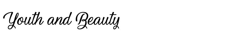 Youth and Beauty font