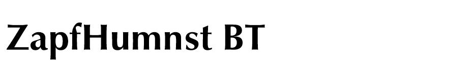 ZapfHumnst BT font
