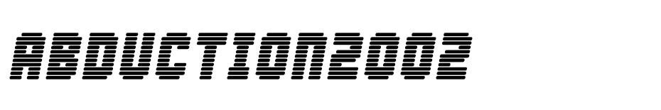 Abduction 2002 font