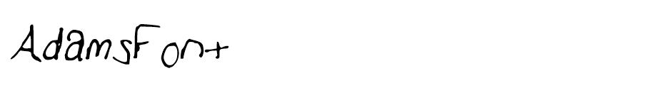 Adams Font  font