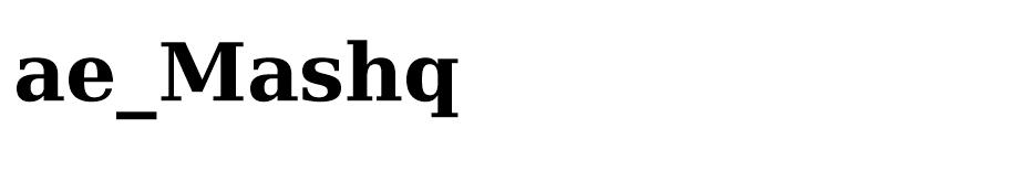 ae_Mashq font