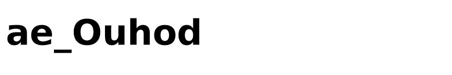 ae_Ouhod font