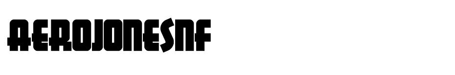 Aerojones NF font