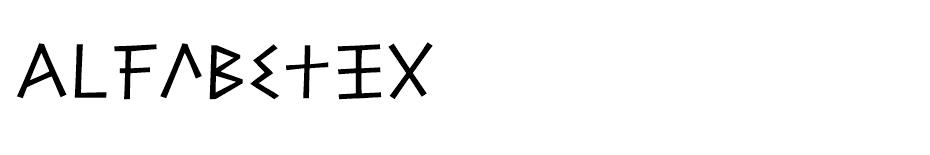 Alfabetix font