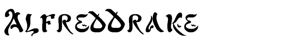 Alfred Drake font