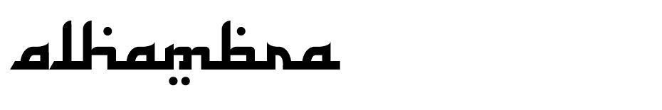 Alhambra  font