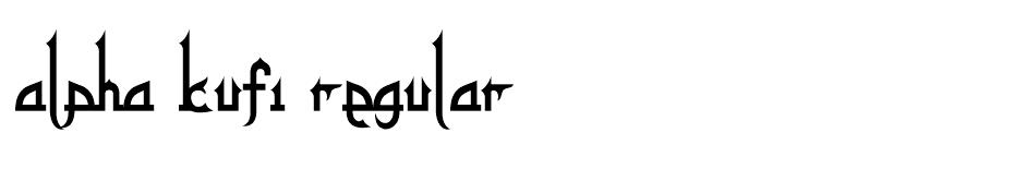 Alpha Kufi font