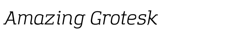 Amazing Grotesk  font