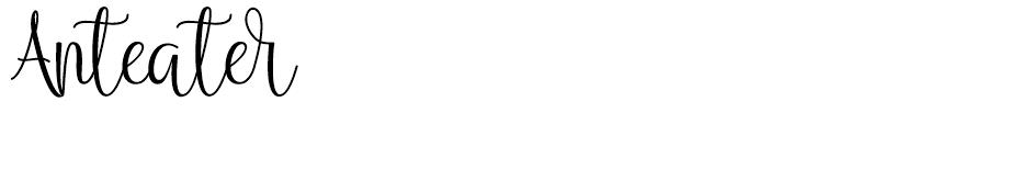 Anteater font