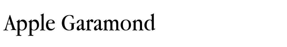 Apple Garamond font