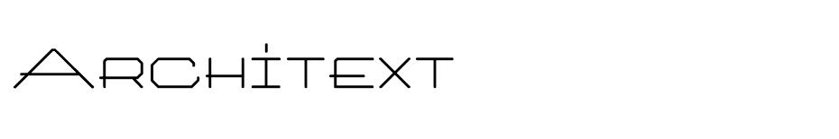 Architext font