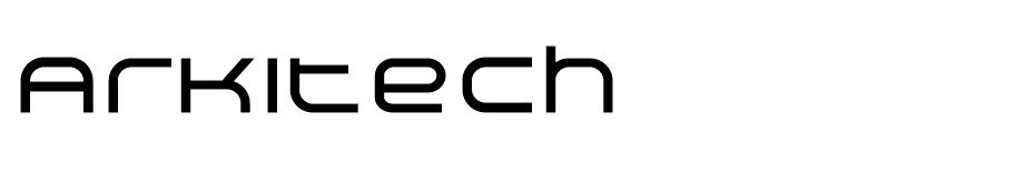 Arkitech  font