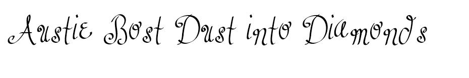 Austie Bost Dust into Diamonds font