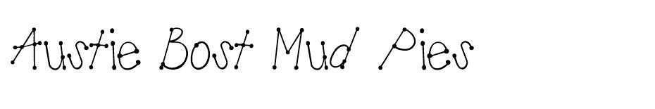 Austie Bost Mud Pies font