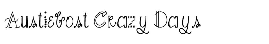 Austiebost Crazy Days font