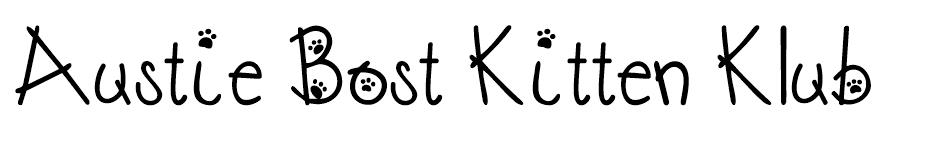 Austie Bost Kitten Klub font