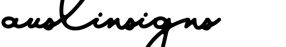 Austin Signs font