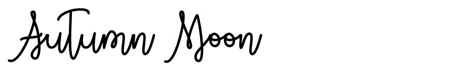 Autumn Moon  font