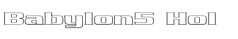 Babylon5 Hollow font