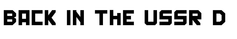 Back In The USSR DL font