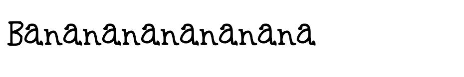 Bananananananana  font