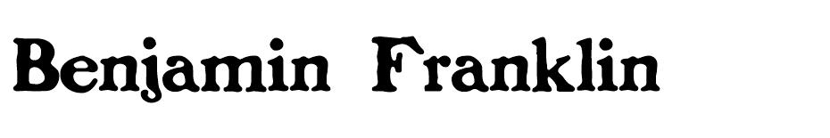 Benjamin Franklin  font