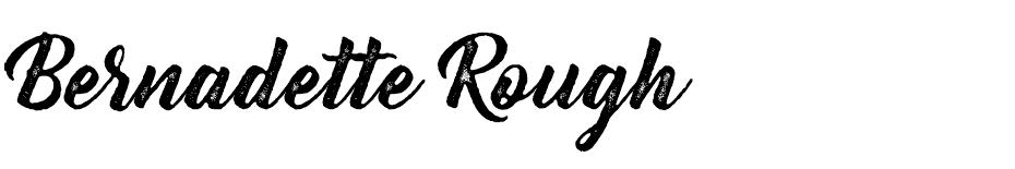 Bernadette Rough font