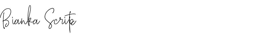 Bianka Script font