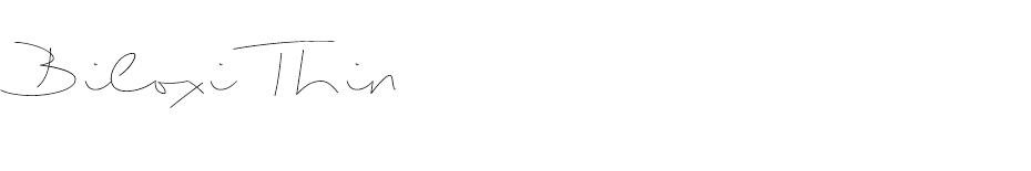 Biloxi Script font