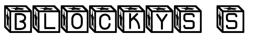 Blockys St font