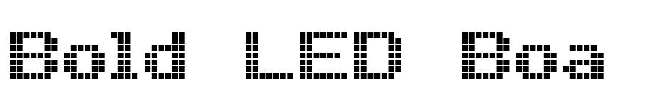 Bold LED Board-7 font