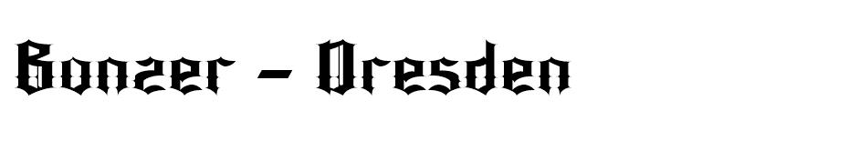 Bonzer Dresden font