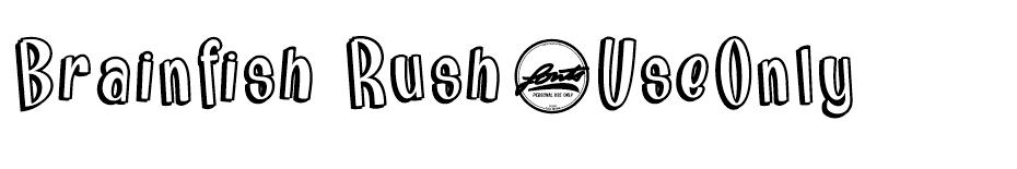 Brainfish Rush font