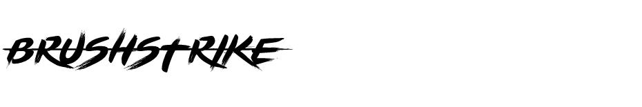 Brushstrike font