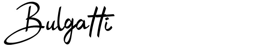 Bulgatti font