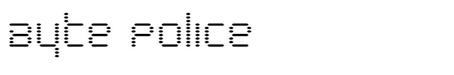 Byte Police font