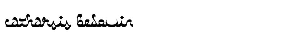 Catharsis Bedouin font