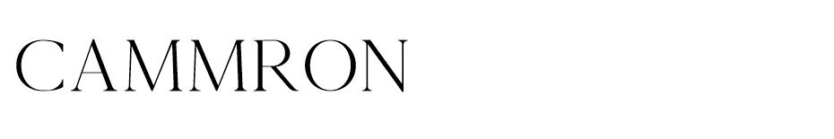 Cammron Serif font