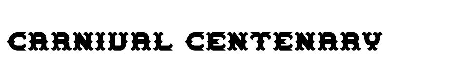 Carnival Centenary  font