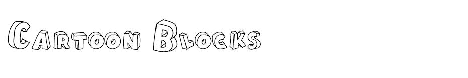 Cartoon Blocks  font